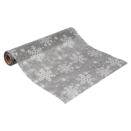 Zerodeko Weihnachts-tischläufer mit Schneeflockenmotiv Hochtemperaturbeständig Mitteldick Pflegeleicht für Esstisch Buffet und Outdoor Schmutzabweisend Festliche Dekoration Zuhause und von Zerodeko