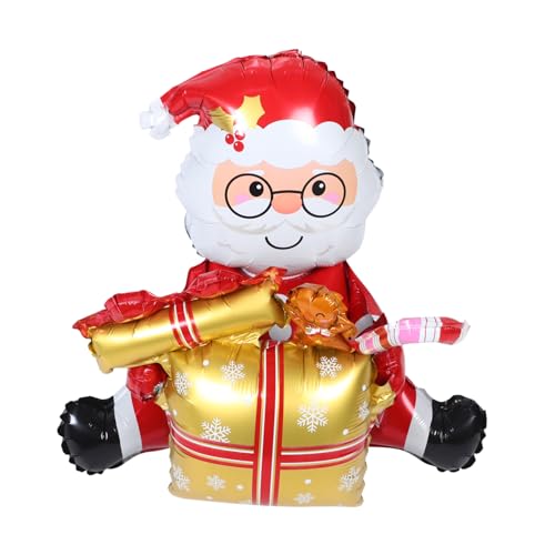 Zerodeko Weihnachtsmann Folienballon Aufblasbar Handlich Weihnachtsdeko Party Ballon Festliche Atmosphäre Zerodeko Weihnachtsmann Folienballon Aufblasbar Handlich Weihnachtsdeko Party Ballon Festliche Atmosphäre von Zerodeko