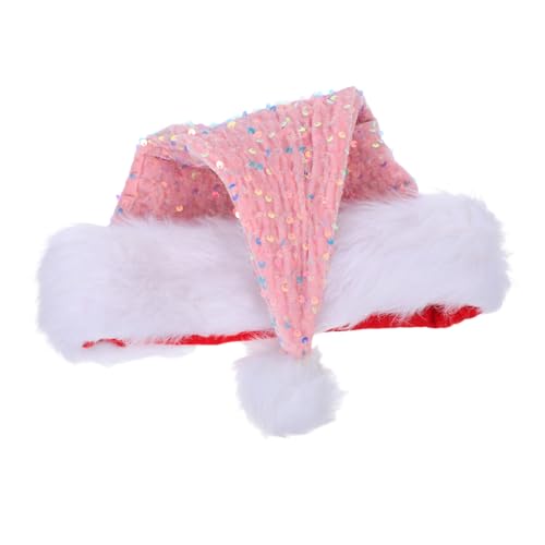 Zerodeko Weihnachtsmütze Pailletten Doppellagig Plüsch Warm Glitzernd Festliche Kopfbedeckung für Damen Herren Weihnachtsfeier Foto Requisiten Kostüm Mütze Zerodeko Weihnachtsmütze Pailletten Doppellagig Plüsch Warm Glitzernd Festliche Kopfbedeckung für Damen Herren Weihnachtsfeier Foto Requisiten Kostüm Mütze von Zerodeko