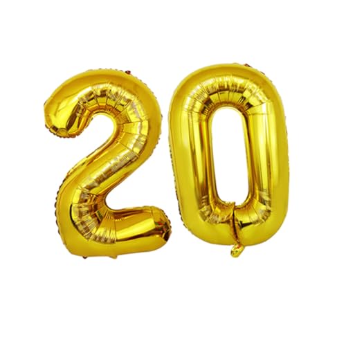 Zerodeko Zahlen Folienballons Set Gold Partydekoration Langlebig Luftdicht für Geburtstag Festival Fotoshooting Zerodeko Zahlen Folienballons Set Gold Partydekoration Langlebig Luftdicht für Geburtstag Festival Fotoshooting von Zerodeko
