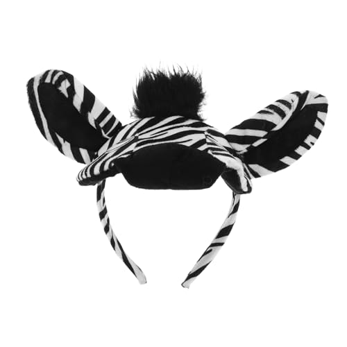 Zerodeko Zebra Haarreif Cartoon Kopfbedeckung für Karneval Damen und Komfortabel Tier Motiv Party Bühnenauftritt Cosplay Zubehör von Zerodeko