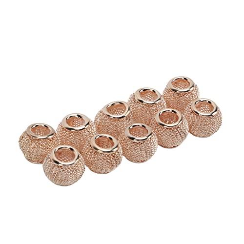 10 Sätze Goldene Kugellperlen, Goldene Perlen, Runde Formfiligrane -Abstandshalterungen für Schmuckherstellung, 10 Stk. X 12 Mm Legierung Metallperlen mit 4,5 Mm Loch, für Halsketten, Armbänder, 10 Sätze Goldene Kugellperlen, Goldene Perlen, Runde Formfiligrane -Abstandshalterungen für Schmuckherstellung, 10 Stk. X 12 Mm Legierung Metallperlen mit 4,5 Mm Loch, für Halsketten, Armbänder, von Zerodis