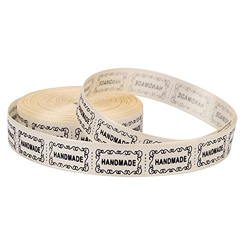 10 Yards Baumwollband, 1,3 Cm Breite Baumwollband, Perfekte DIY-Handwerksvorräte, Umweltfreundliches Geschenkverpackungsmaterial, Mehrzweck, Ein Gutes Schmuckmaterial, für Haushalt, Hochzeit (Beige von Zerodis