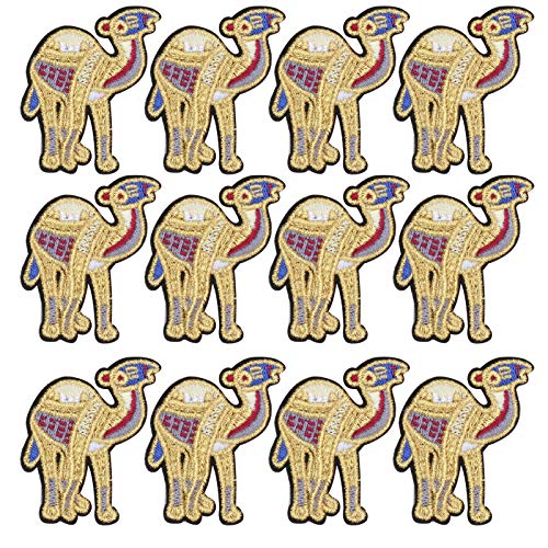 12 Stück Stickerei Stoffaufkleber, Kamel Nähen Eisen auf Patches DIY Motiv Applique Patches für Kleidung Jeans Jacken Schuhe Cap Bags 12 Stück Stickerei Stoffaufkleber, Kamel Nähen Eisen auf Patches DIY Motiv Applique Patches für Kleidung Jeans Jacken Schuhe Cap Bags von Zerodis