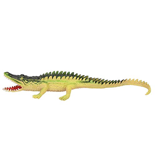 12 Zoll Krokodil Spielzeug Weiche große Alligator Actionfigur Lustige Simulation Krokodil Reptil Tiermodell mit Ton für Geburtstagstorte Party Favor Karneval Festivals(helle Farbe) von Zerodis