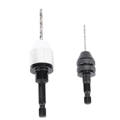 2pcs Keyless Drill Chuck Bit Drill Sets 1/4 Zoll Hex Shank Bit -Adapter -Konverter mit 10 pcs 2pcs Keyless Drill Chuck Bit Drill Sets 1/4 Zoll Hex Shank Bit -Adapter -Konverter mit 10 pcs von Zerodis