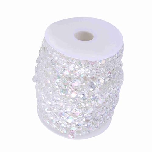30m / 98ft Acryl Diamant Diamantkristalle Perlenschnur Vorhang Tür Hochzeit Geburtstag Party Dekorationen DIY 10mm Klar/AB Farbe(AB Color) von Zerodis