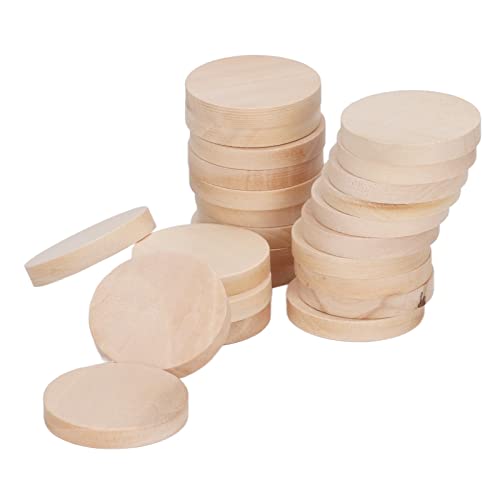 50 Stück Holzausschnitt Münze Platane Holz Runde Holz -Token Kleine Leere Kreis Chips für Partydekoration Hochzeitsschmuck Tags mit Breiter Anwendung 50 Stück Holzausschnitt Münze Platane Holz Runde Holz -Token Kleine Leere Kreis Chips für Partydekoration Hochzeitsschmuck Tags mit Breiter Anwendung von Zerodis
