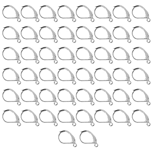 50pcs Ohrwire für Ohrdrahtwirtschaft, Leicht zu Tragen, Dauerhafte Farbe, Elegantes Design für DIY -Schmuckzuarbeiten (WHITE) von Zerodis