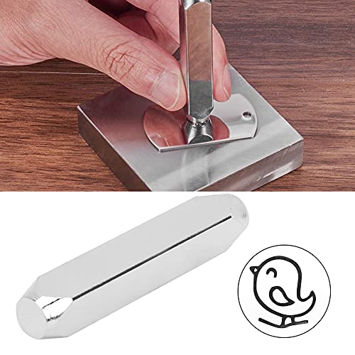 6 Mm Kohlenstoffstahl-Stempelstempelwerkzeug, Langlebiges Schichten, Einfach zu Bedienende -Schmuck, Leder mit Musikblech, Kaktus, Schädel ((11) Vogel) von Zerodis
