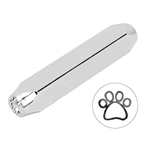 6 Mm Kohlenstoffstahl-Stempelstempelwerkzeug, Langlebiges Schichten, Einfach zu Bedienende -Schmuck, Leder mit Musikblech, Kaktus, Schädel ((6) Pfoten) von Zerodis