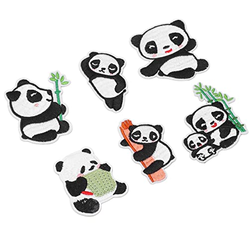 6pcs Panda Stickflecken, Eisen auf Sew Applices für Jacken Pulloversäcke Hats Schuhe Hemden Socken mit Praktikabilität, Exquisite Handwerkskunst, Einfach zu Bedienen für den Haushalt. 6pcs Panda Stickflecken, Eisen auf Sew Applices für Jacken Pulloversäcke Hats Schuhe Hemden Socken mit Praktikabilität, Exquisite Handwerkskunst, Einfach zu Bedienen für den Haushalt. von Zerodis