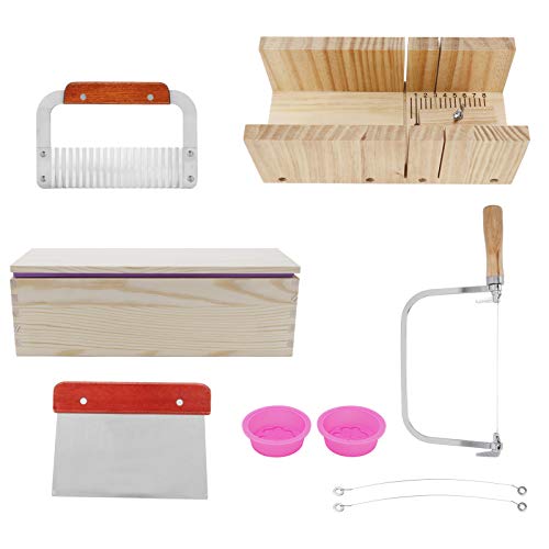9-teiliger Seifenschneider, 1200 Ml Seifenmodell, Seifenschneider, Silikon-Seifenmodell-Set, Holz-Brotschneider, DIY-Seifenherstellung, Schneidwerkzeug 9-teiliger Seifenschneider, 1200 Ml Seifenmodell, Seifenschneider, Silikon-Seifenmodell-Set, Holz-Brotschneider, DIY-Seifenherstellung, Schneidwerkzeug von Zerodis
