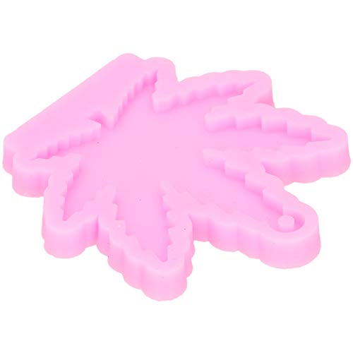 Ahornblatt Silikon Schlüsselbund Schimmel Lebhafte Ahornblattform Bequeme Design-Handwerksgeschenk-fertiges Produktschlüsselketten-Pendellgusshandwerk Dekoration von Zerodis