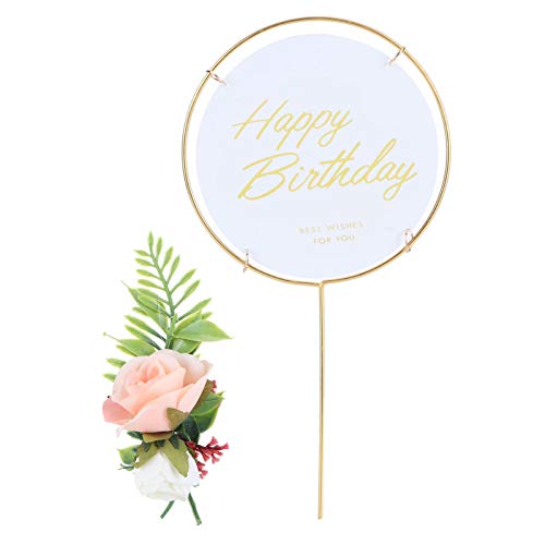 Cake Topper Ungiftiger Blumen-Kuchen-Deckel Geburtstagskuchen-Party-Versorgung von Zerodis