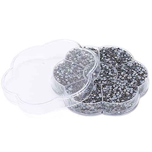 DIY Strasssteine, flache Rückseite Strasssteine ​​​​Schillernde bunte schöne Form für Maniküre für Make-up(S601-transparent grau) von Zerodis