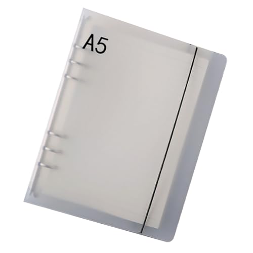 Dauerhafte PP Clear Binder 6 Löcher Tragbare Notebook -Binder, Flexible Organisation, in Journalen, Tagebüchern, Memos, Skizzen Anwendbar (A5) von Zerodis