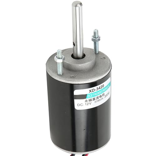 Dauermagnet DC Motor - Glätterer Betrieb, Langlebig - für Robotik, Automatisierung 12/200 V 30W (12v3000 rev) von Zerodis