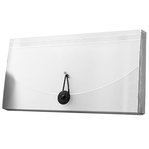Erweiterung Dateiordner, 13 Taschen Akkordeon -Datei Organizer Tragbarer Papierdokument -Quittungsorganisator, Mehr Speicherplatz, Bessere Organisation, Effizienter Rechnungsspeicher, (Transparent) von Zerodis