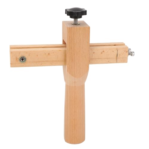 Gurtschneider aus Leder, verstellbar, 5 Klingen, Gießen aus Leder, Farbe Holz, Edelstahl, für Zuhause, Studio, Reisen im Freien von Zerodis