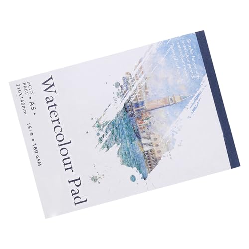 Hochwertiges Skizzenbuch Aquarellpapier Notizblock Zum Malerei Zeichnen Tagebuch - A4 A5 Größe (A5) von Zerodis
