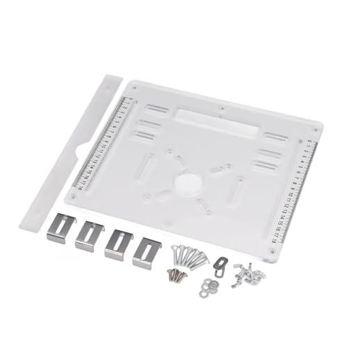 Holzfräsen -Flip -Board mit Acrylbasisplatte für 4 Zoll Schneidemaschine, Transparente Schneidebasis mit Feiner Verarbeitung für Trimmmaschine, Ideale Holzbearbeitungshobbyisten und Heimwerker Holzfräsen -Flip -Board mit Acrylbasisplatte für 4 Zoll Schneidemaschine, Transparente Schneidebasis mit Feiner Verarbeitung für Trimmmaschine, Ideale Holzbearbeitungshobbyisten und Heimwerker von Zerodis