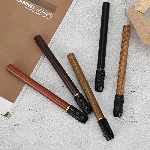 Holzstiftstrecker, Rosenholz -Stifthalter -Verlängerung für Farbige Stifte, Buntstift, Präzisionskontrolle, um das Leben der Stifte zu Verlängern, Schulbedarf, mit (Fünf Packungen) von Zerodis