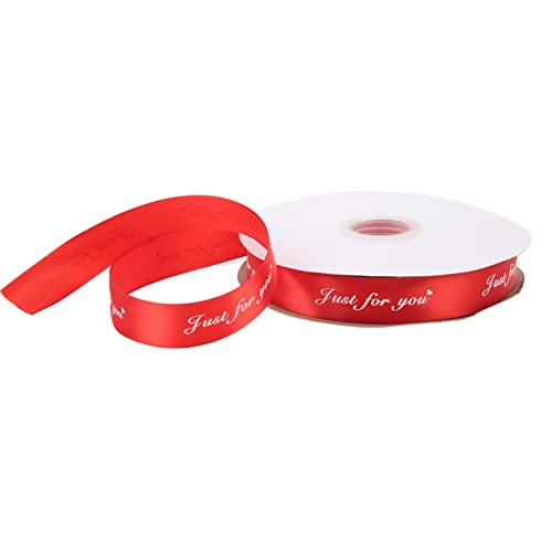 Leichtes Glänzendes Rotes Satinband, 100 Meter, Vielseitig zu Bedienende Dekorationsbandverkleidung, Zart Lebhafter Roter Look, Verblassender Widerstand, 1,02 Zoll von Zerodis