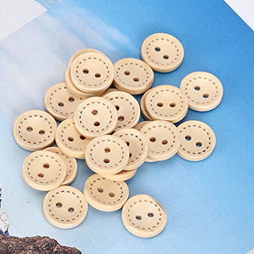 Netter Cartoon-Holzknopf, 100pcs Kleidung Dekorative Knöpfe für DIY-Bastelanschläge Kleidung Strick-Häkelkartenherstellung mit Großer Auswahl an Verwendungsmöglichkeiten, die für Handgefertigte (1,5 von Zerodis
