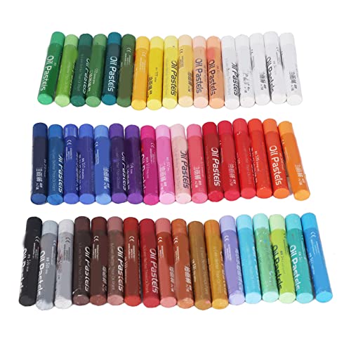 Ölpastell -Set Breites Farbauswahl Glatte Mischung Leicht zu Verwenden Ideal für Alle Ebenen, Weicher Buntstift, Ölmalerei usw. (48 Farben) von Zerodis