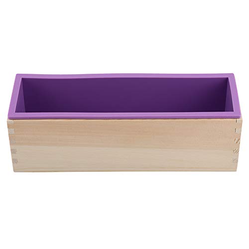 1200ML Rechteckige Silikon Seife Form Laib Form Holz Box DIY Werkzeug für Backen Kuchen Laib Schokolade von Zerodis