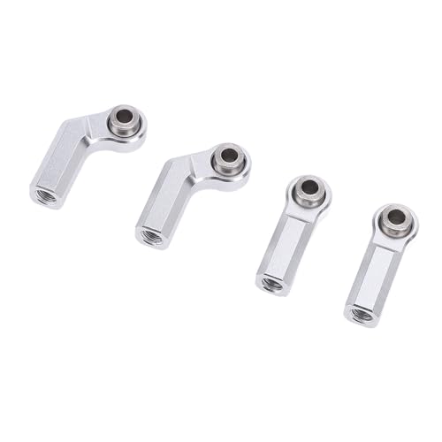 Set eines Metallkugels mit Hoher Resistenzlegierung für das 1/10 M Modellwerkzeug, Vereinfachte Montageprozess, Ideal für RC -Rennsport -Enthusiasten (BLACK) (SILVER) von Zerodis