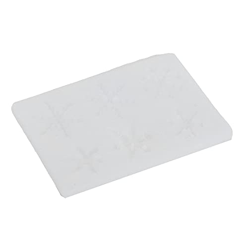Snowflake-Muster Silikonform, DIY-Kristallküchenwerkzeuge, Umweltfreundlich, Wiederverwendbar, Temperaturbeständig, Perfekte Dekorationen, Vielseitiger Gebrauch, Leicht zu Reinigen, mit Silikon von Zerodis