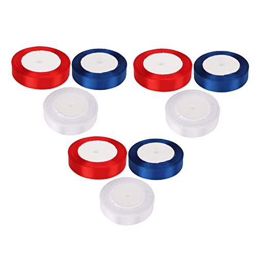 Weihnachtsgeschenk -Verpackungsband Set, DIY -Kunsthandwerk für Urlaubsdekorationen, Chiffonband, 9 Stücke, Rot, Blau, Weiß, 25 Meter Lang, 0,8 Zoll Breit, Lebhafte Farben, Premium Qualität, Weihnachtsgeschenk -Verpackungsband Set, DIY -Kunsthandwerk für Urlaubsdekorationen, Chiffonband, 9 Stücke, Rot, Blau, Weiß, 25 Meter Lang, 0,8 Zoll Breit, Lebhafte Farben, Premium Qualität, von Zerodis