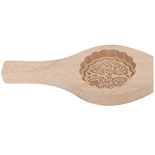 Wood Mooncake Formen DIY Kekse Fondant Kuchen Backküchen Dekoration Werkzeuge Kleiner Fisch Rund um Pfirsich Mondlicht Fisch für Chinesisches Festival, Muffins, Kuchen, Kekse, (#5) von Zerodis