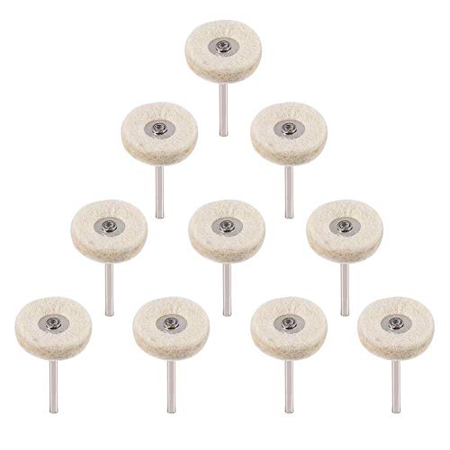 Zerodis 10 Stücke 25mm Wollfilz Polieren Polierscheiben Bohrer Grinder Rad Pinsel Drehwerkzeug Mit Griff Zerodis 10 Stücke 25mm Wollfilz Polieren Polierscheiben Bohrer Grinder Rad Pinsel Drehwerkzeug Mit Griff von Zerodis