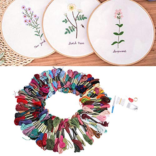 Zerodis 100 Farben Cross Stitch Kit Stickereifaden DIY -Nähwerkzeug für Blumen, Früchte, Tiere und Cartoon -Charaktere, Universeller Faden für Handwerksprojekte Zerodis 100 Farben Cross Stitch Kit Stickereifaden DIY -Nähwerkzeug für Blumen, Früchte, Tiere und Cartoon -Charaktere, Universeller Faden für Handwerksprojekte von Zerodis