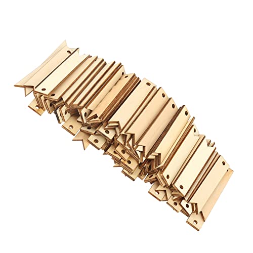 Zerodis 100pcs Holzhangkarten für Wanddekoration Kinderzimmer Kinderzimmer Hochzeitsfeier DIY Bastel 2,6 X 0,5 Zoll Unvollendete Holz Tags von Zerodis
