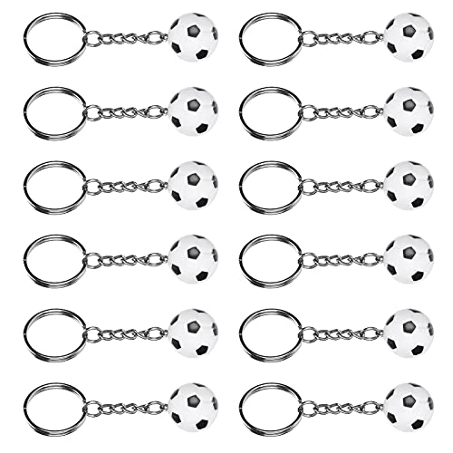 Zerodis 12pcs Langlebige Fußball -Schlüsselbund -Schlüsselanhänger Mini Simulationsanhänger für den Schulpreis, Hängende Ornamente für Sportfans und , Plastik White Football Zerodis 12pcs Langlebige Fußball -Schlüsselbund -Schlüsselanhänger Mini Simulationsanhänger für den Schulpreis, Hängende Ornamente für Sportfans und , Plastik White Football von Zerodis