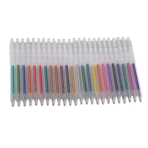 Zerodis 24 Farben Glitzer Gel Stifte Gel Ink Rollerball -Stifte Marker Stift Set Retractable Ink Schülern Schreiben Stift Zum Journaling Notizing Zeichnung Diaries Kalenderdekoration Zerodis 24 Farben Glitzer Gel Stifte Gel Ink Rollerball -Stifte Marker Stift Set Retractable Ink Schülern Schreiben Stift Zum Journaling Notizing Zeichnung Diaries Kalenderdekoration von Zerodis