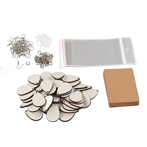 Zerodis 250 Stcs Ohrring -Kit Robust Langlebig Thermische Transferohrringe für Weihnachten/Geburtstag MDF/Metall/Kunststoff von Zerodis