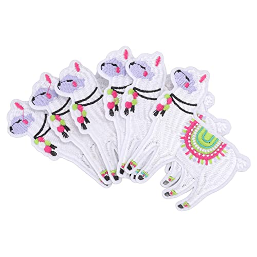 Zerodis 6 PCs Alpaka Form Grenzgruppen Roups Patches für Baby -Teengeschenke, DIY -Projekte und Crier Dekoration, Eisen von Zerodis