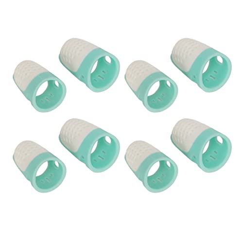 Zerodis 8 PCs Silikon-Finger Tipps, Einfach zu Bedienen, Hoher Qualität, Breite Verwendung, Silikonfinger-Protektoren, Bastelfinger-Kappen, Anti-Rutsch-Silikon-Finger-Wachen von Zerodis