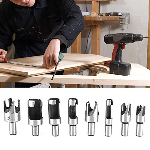 Zerodis 8PCS Kohlenstoffstahlholzsteckerschneider: Lobbares Loch -Schneidwerkzeugbohrbohrer für Holzbearbeitung Zerodis 8PCS Kohlenstoffstahlholzsteckerschneider: Lobbares Loch -Schneidwerkzeugbohrbohrer für Holzbearbeitung von Zerodis