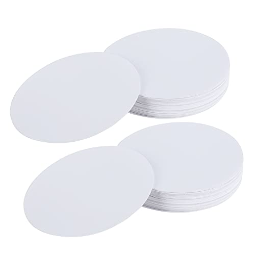 Zerodis Abzeichenpapier für DIY -Malerei 100pcs Leere Foto Druckermaschine Liefert Handgefertigtes Handwerk für Kinderzeichnung und DIY (Das 75-mm-Abzeichen ist speziell geschnitten und) von Zerodis