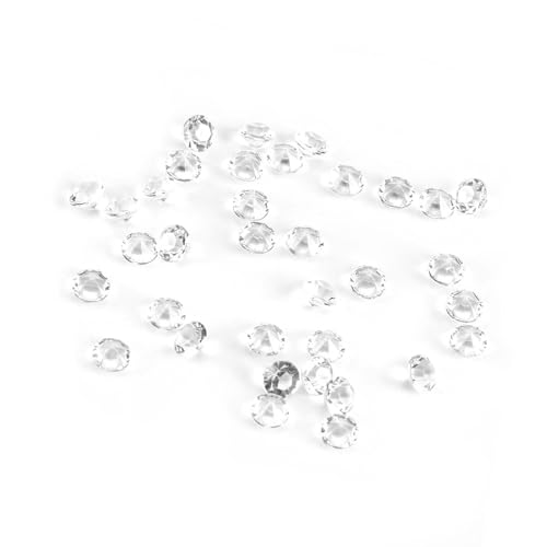 Zerodis Acryl Diamant 1000pcs 6mm Handwerk Strasssteine Hochzeit Party Geburtstag Transparent Blau(Transparent) von Zerodis