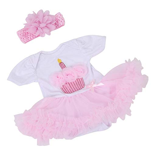 Zerodis Baby Mädchen Puppe Kleid Schöne Puppen Abend Party Prinzessin Sleeveless Kleider Kleidung Zubehör für 20-22 Zoll Puppen von Zerodis