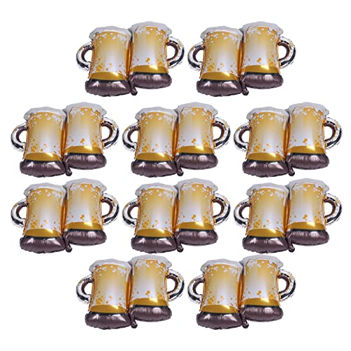 Zerodis Bierthema 10 Pack Wiederverwendbares Aluminiumfolien-Bierballons für Partydekorationen Geburtstagsfestival mit Bier, Fällt bei Ihrer Nächsten Veranstaltung mit 10 Luftballons mit Biermotiven Zerodis Bierthema 10 Pack Wiederverwendbares Aluminiumfolien-Bierballons für Partydekorationen Geburtstagsfestival mit Bier, Fällt bei Ihrer Nächsten Veranstaltung mit 10 Luftballons mit Biermotiven von Zerodis