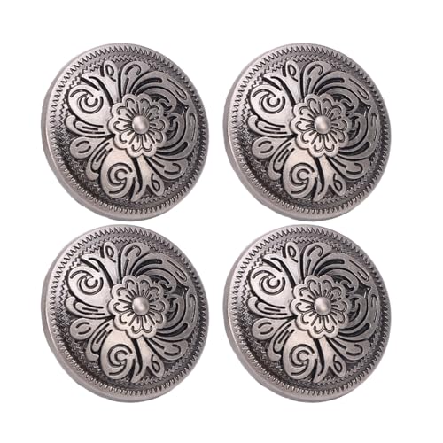 Zerodis Blumenmuster Dekorative Nieten Festgestellt für Lederhandwerk 10 Sets Blumenklammernagel mit 7 Mm Schraube für Gürtelbeutel Handtasche Brieftasche von Zerodis