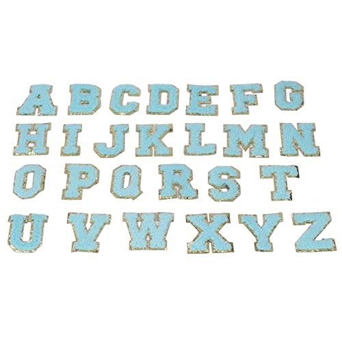 Zerodis Buchstaben Patches Personalisierte Blaue Gold Glitzereisen auf AZ Buchstaben Dekorationen für Kleidung Nähen Stickerei für DIY -Handwerk Zerodis Buchstaben Patches Personalisierte Blaue Gold Glitzereisen auf AZ Buchstaben Dekorationen für Kleidung Nähen Stickerei für DIY -Handwerk von Zerodis